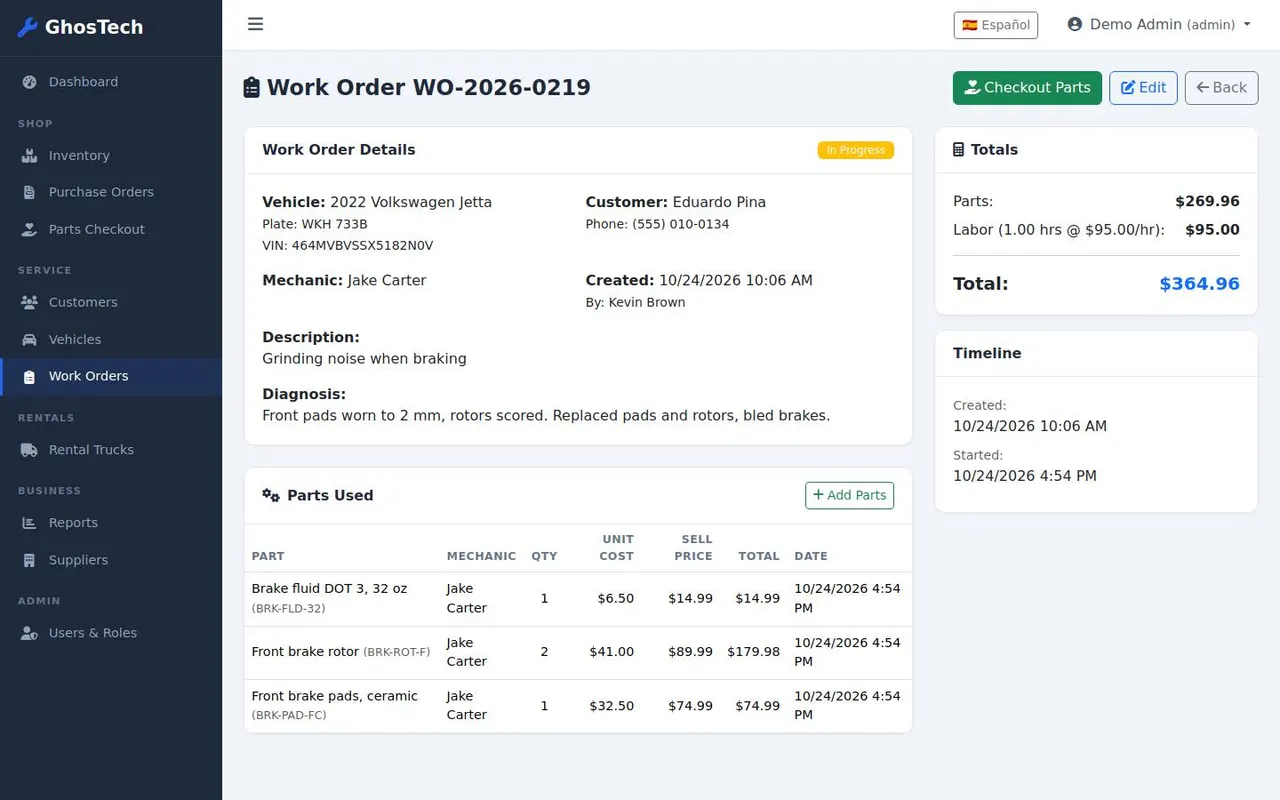 Work order