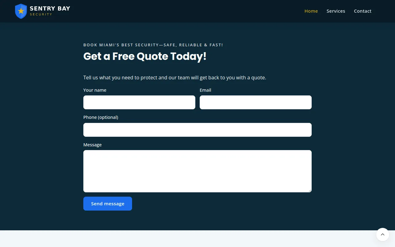 Quote form