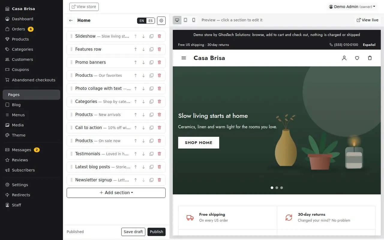 Page builder