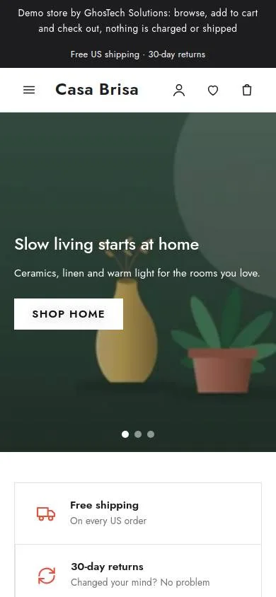 The store on a phone