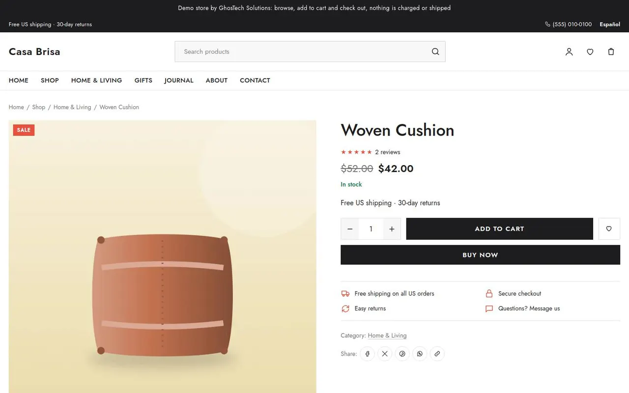 Product page